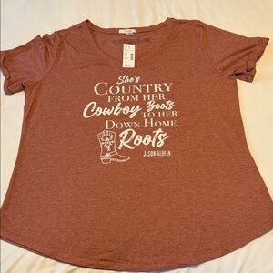 Women’s Maurice’s Graphic T-Shirt with White Text